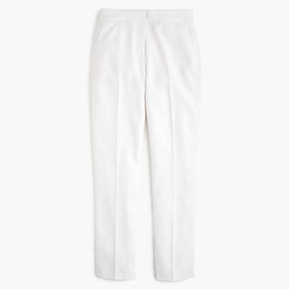 J. Crew white Easy Pant in stretch linen